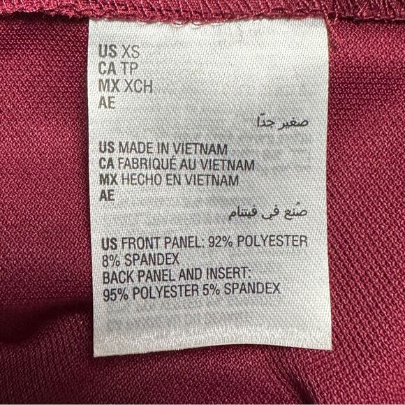 NWT Macy's x Ideology Lightweight Textured Short Sleeve Activewear Tee Maroon XS - Picture 11 of 13